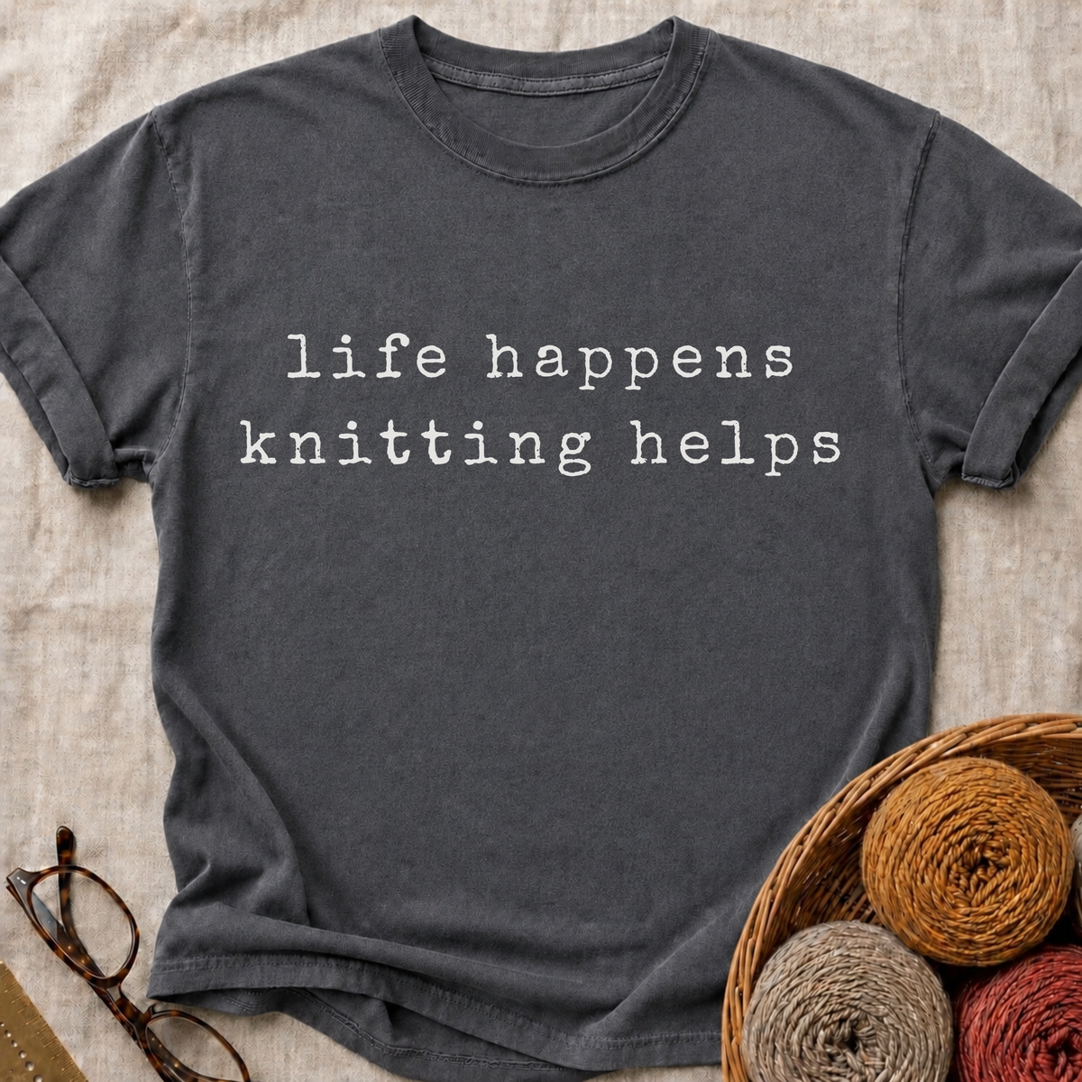 Knitting Helps T-Shirt