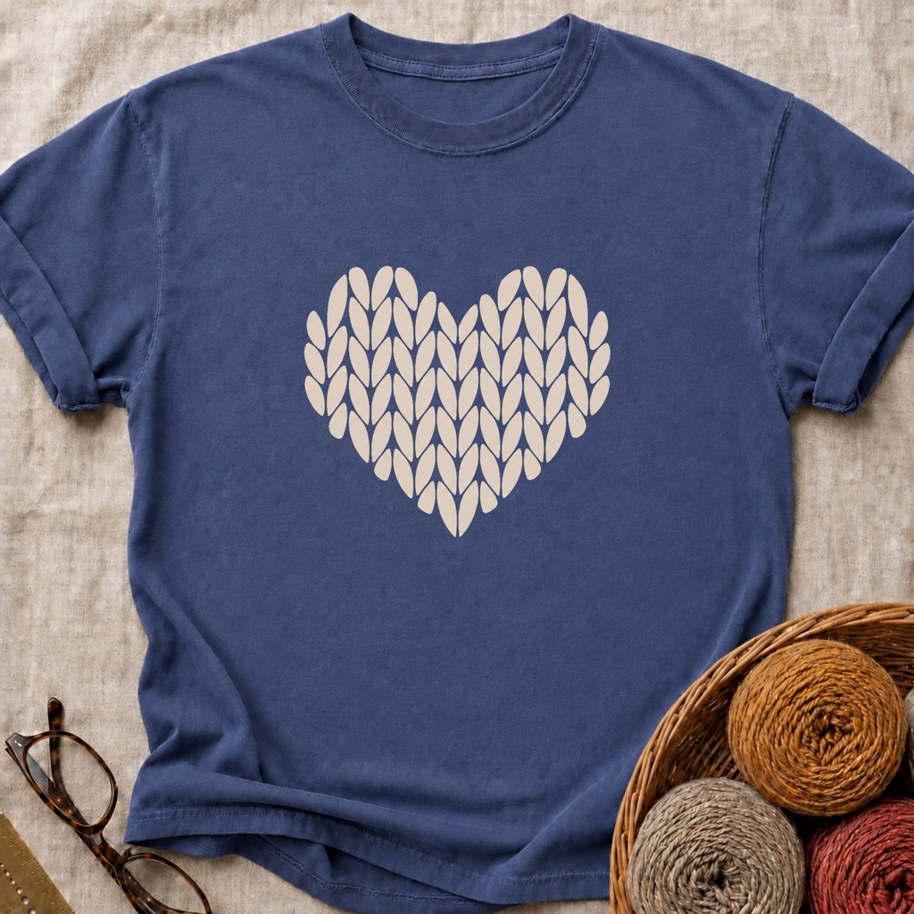 Knit Heart T-Shirt