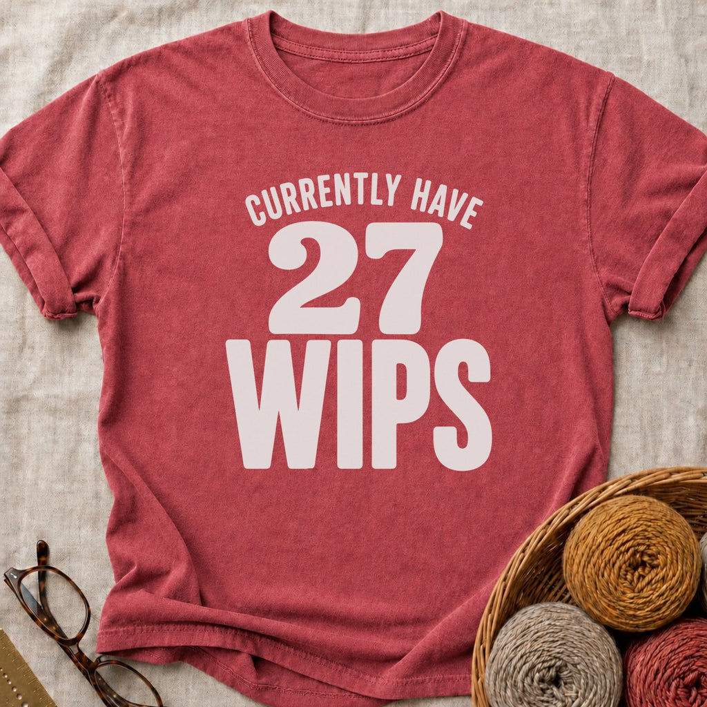 27 WIPS T-Shirt in Brick