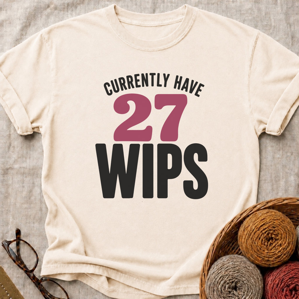 27 WIPS T-Shirt in Ivory