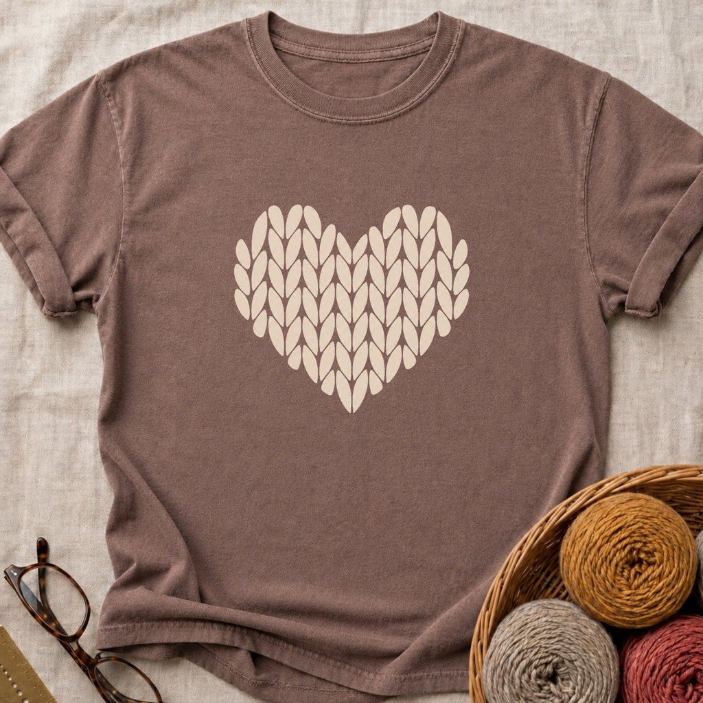 Knit Heart T-Shirt