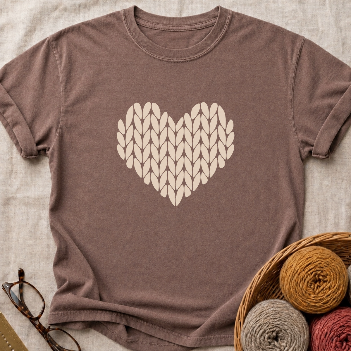 Knit Heart T-Shirt