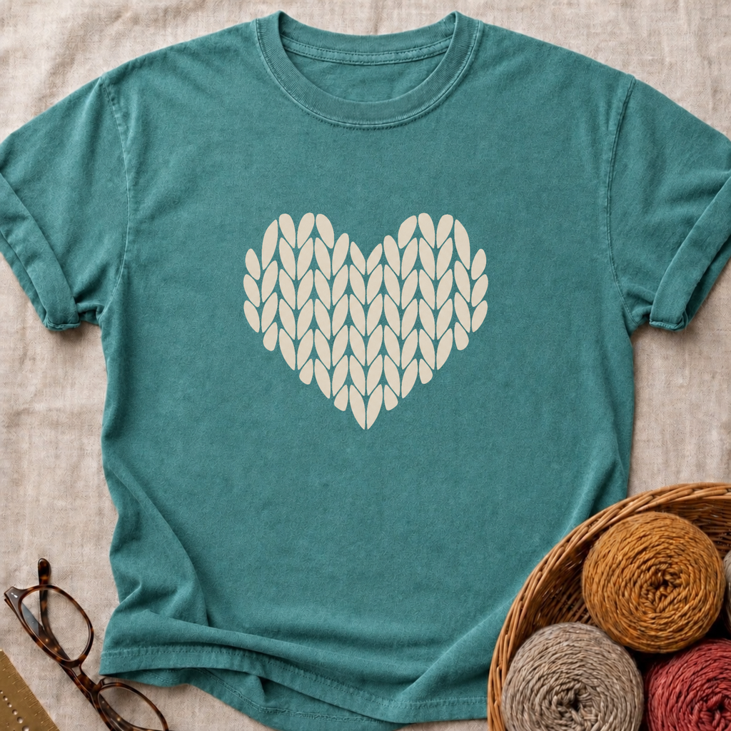 Knit Heart T-Shirt