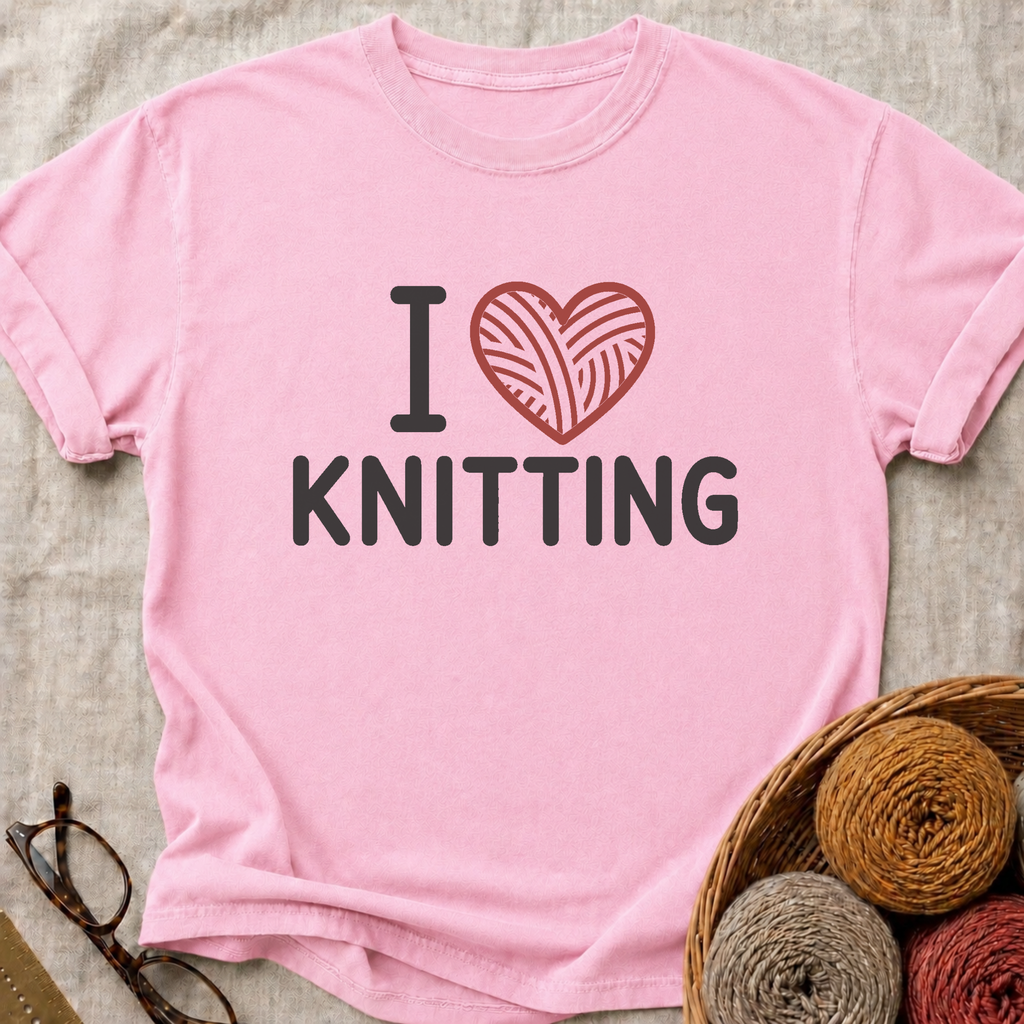I Heart Knitting T-Shirt