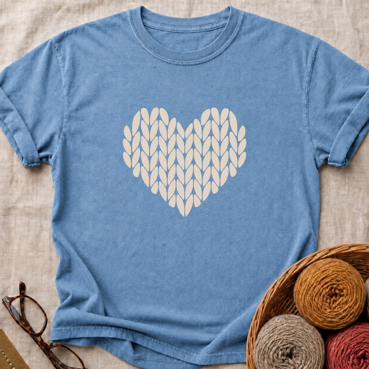 Knit Heart T-Shirt