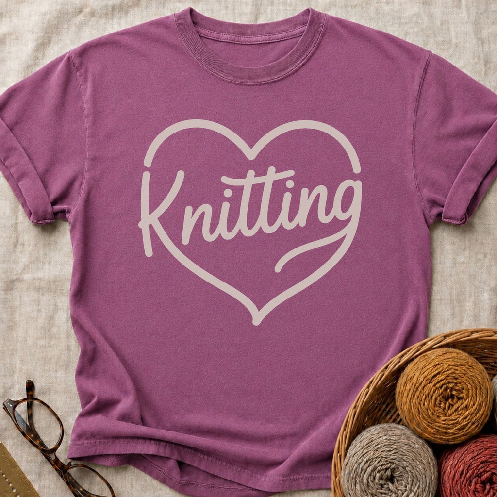 Knitting Heart T-Shirt