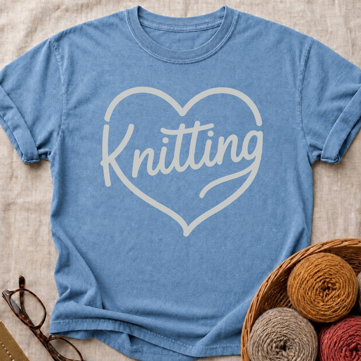 Knitting Heart T-Shirt