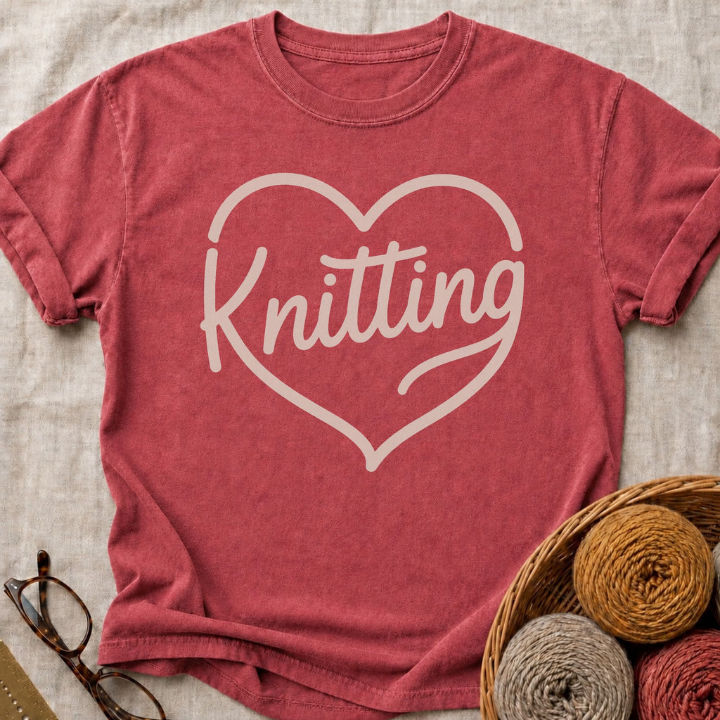 Knitting Heart T-Shirt