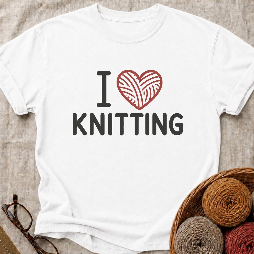 I Heart Knitting T-Shirt