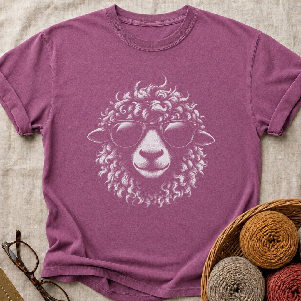 Cool Sheep T-Shirt in Berry