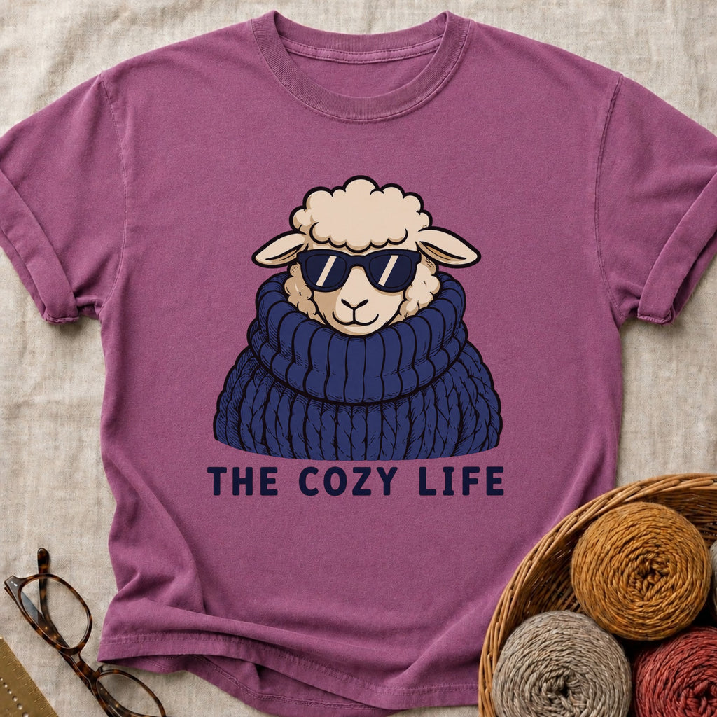 Cozy Life T-Shirt in Berry