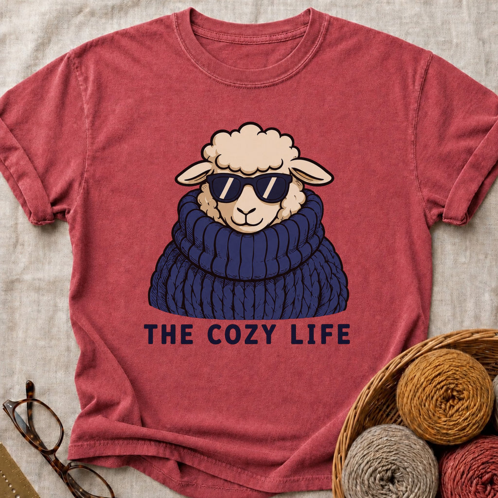 Cozy Life T-Shirt in Brick