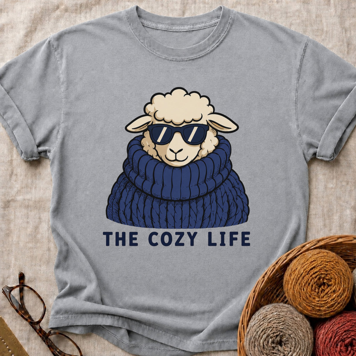 Cozy Life T-Shirt in Grey