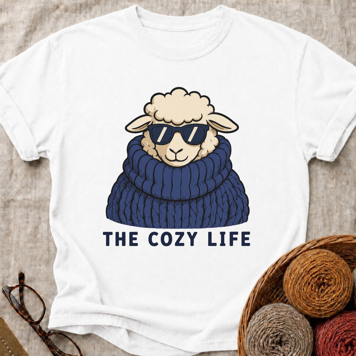 Cozy Life T-Shirt in White