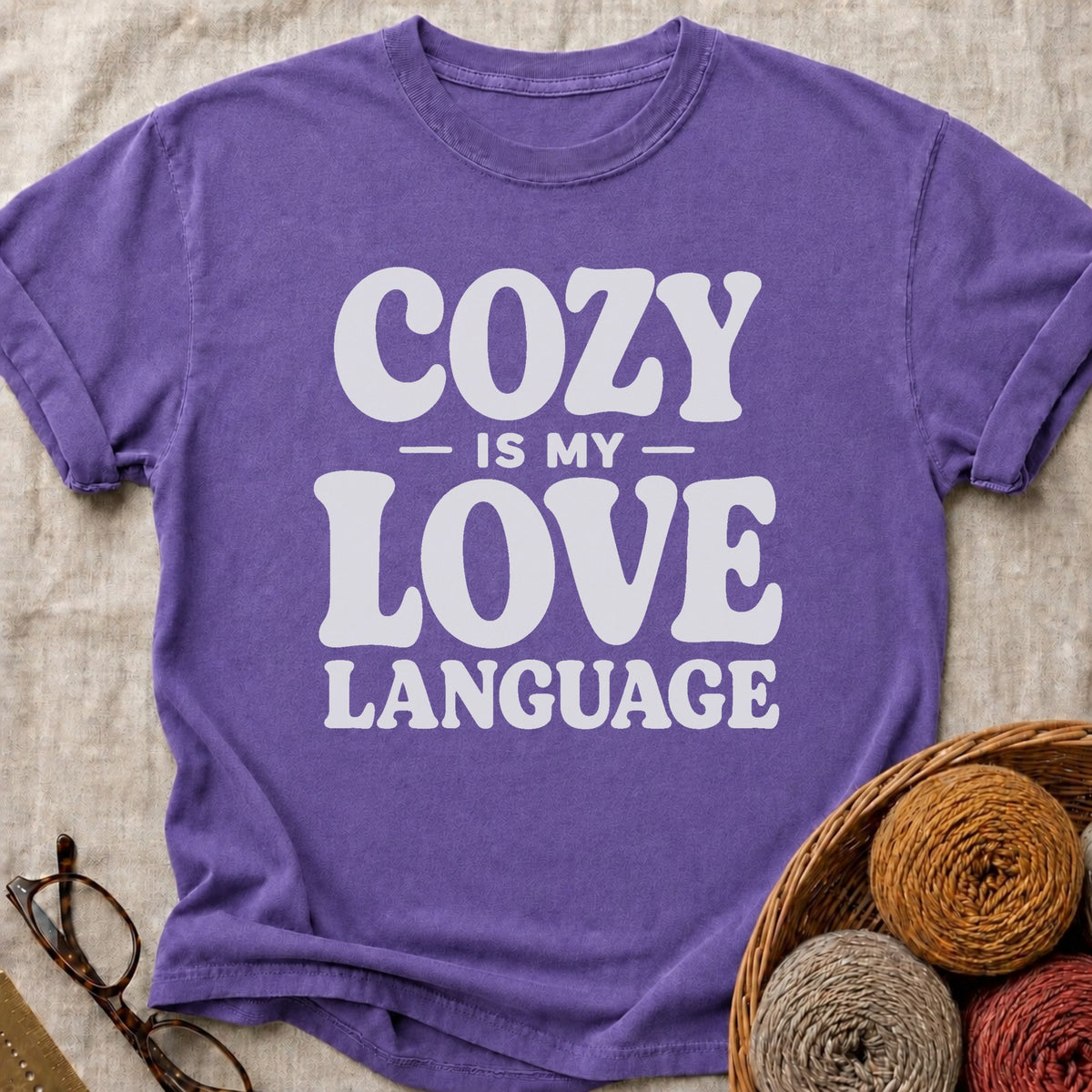 Cozy Love T-Shirt in Grape