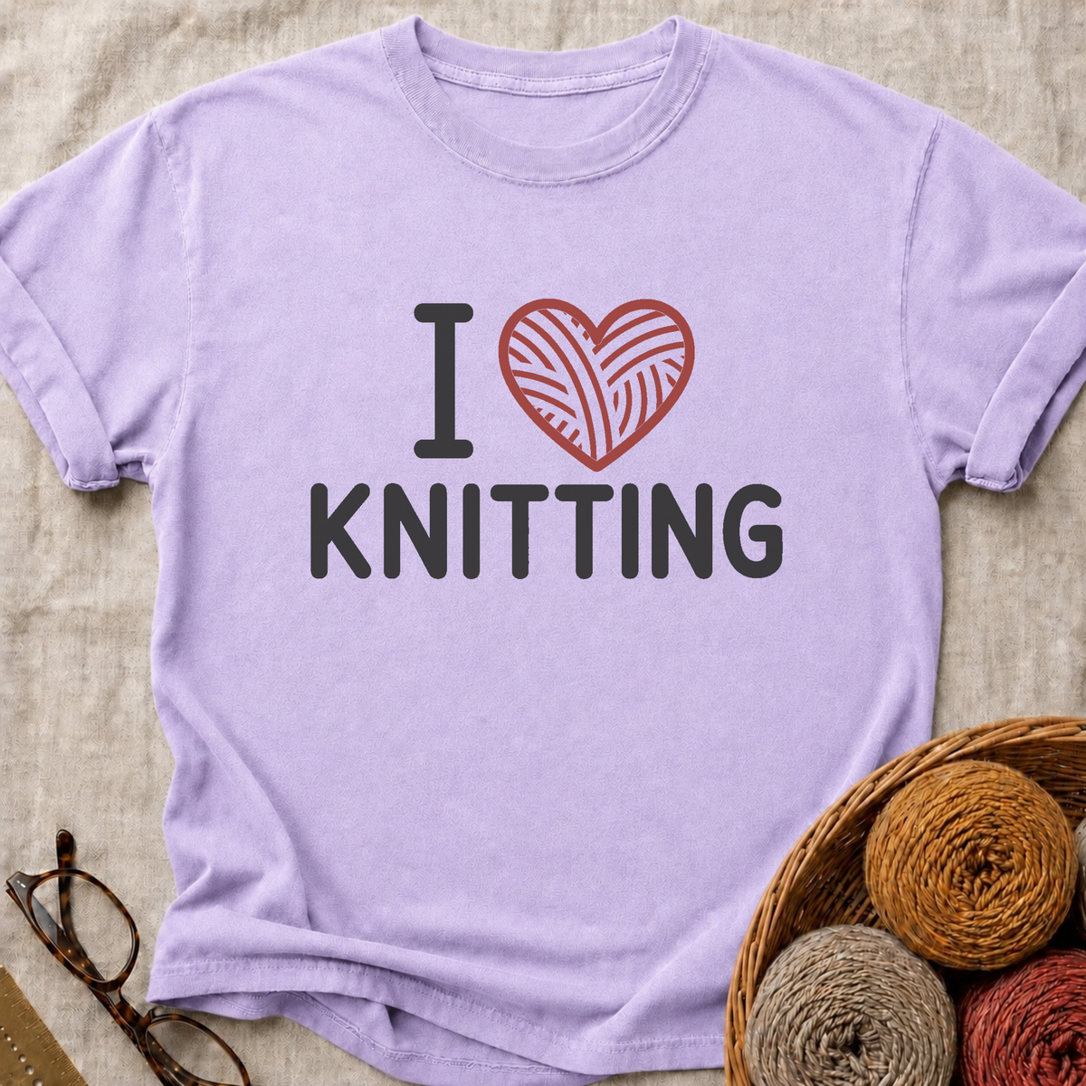 I Heart Knitting T-Shirt