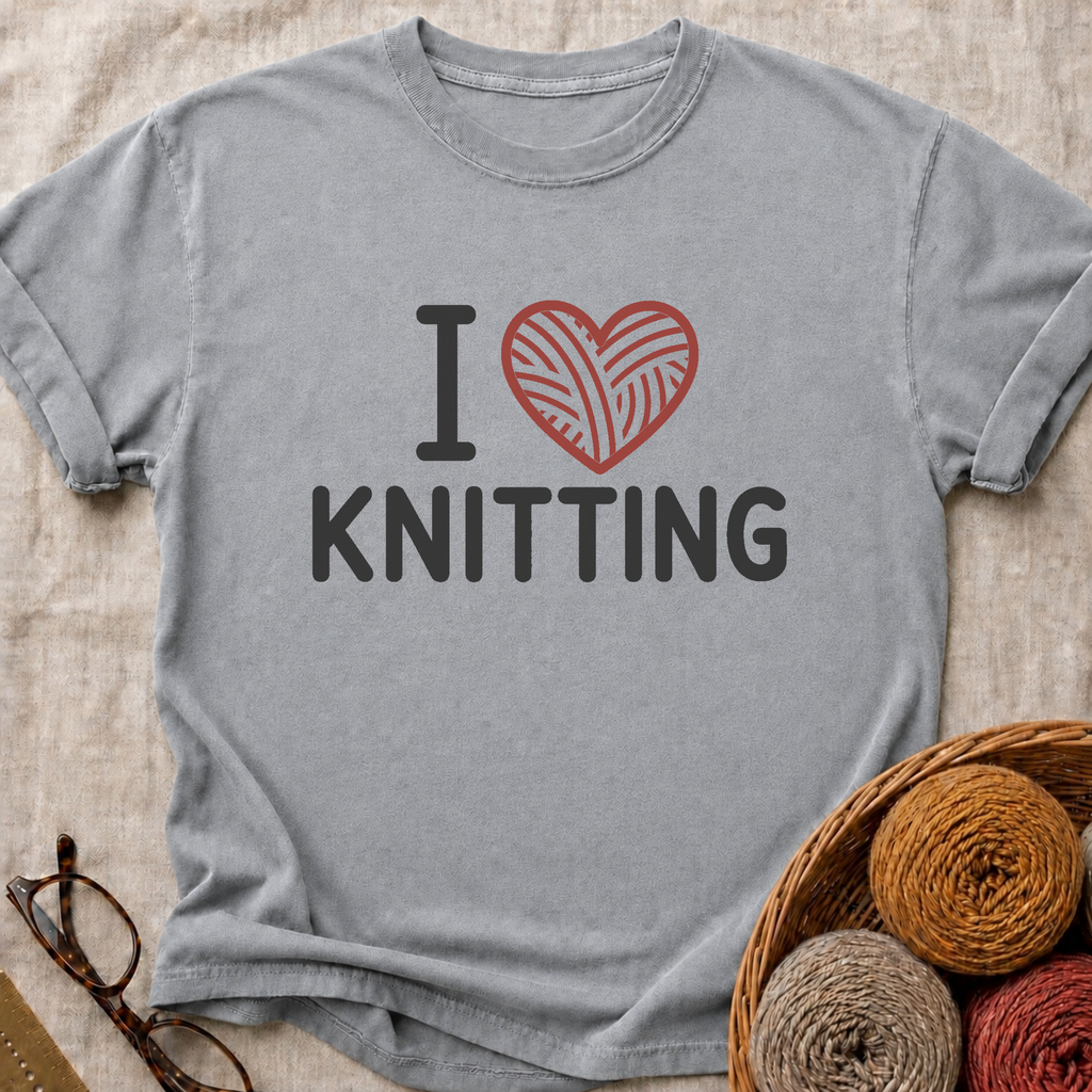 I Heart Knitting T-Shirt