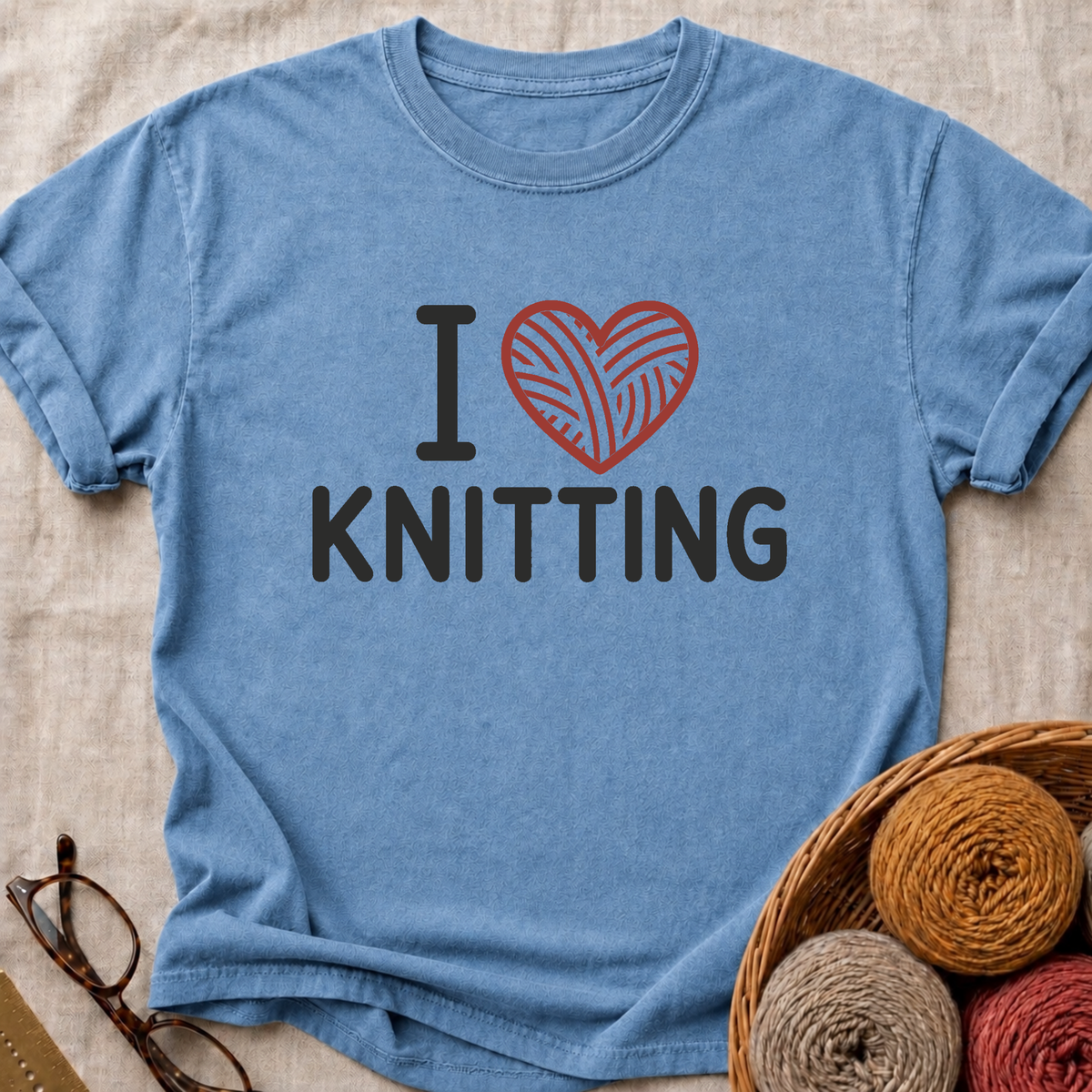 I Heart Knitting T-Shirt