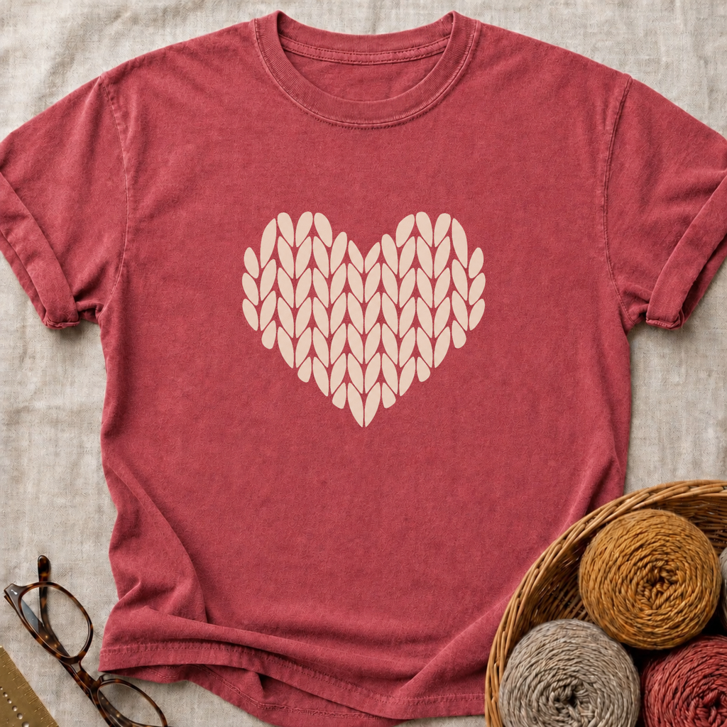 Knit Heart T-Shirt