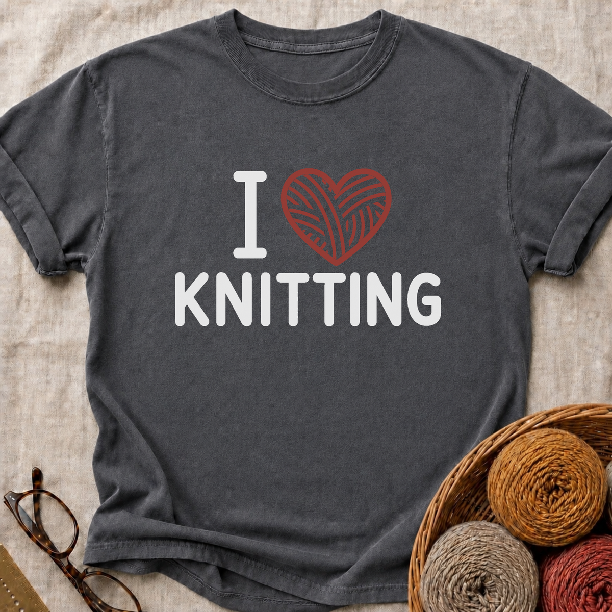 I Heart Knitting T-Shirt