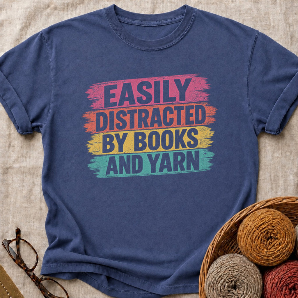 Easily Distracted T-Shirt in True Navy