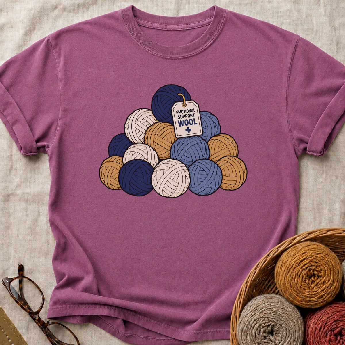 Emotional Support T-Shirt in Berry