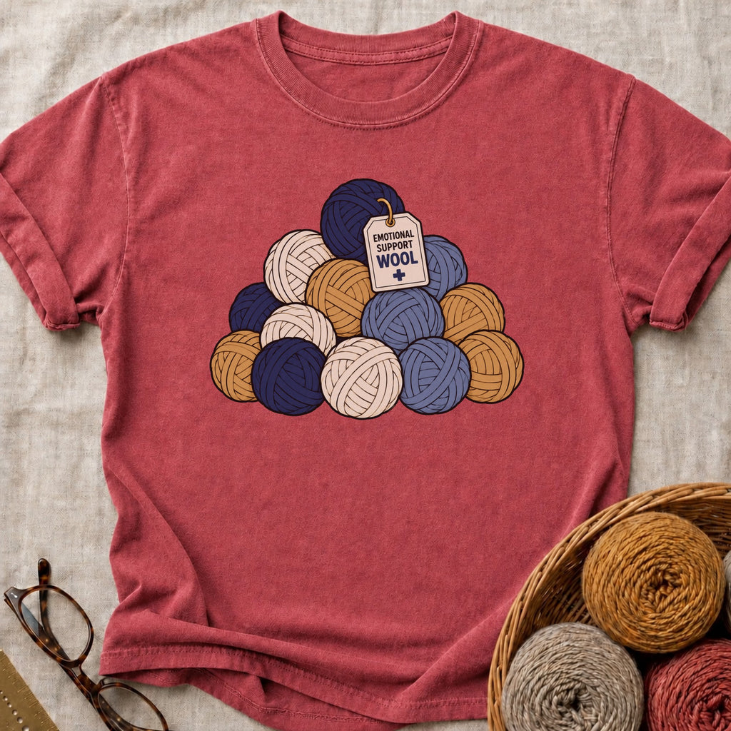 Emotional Support T-Shirt in Brick