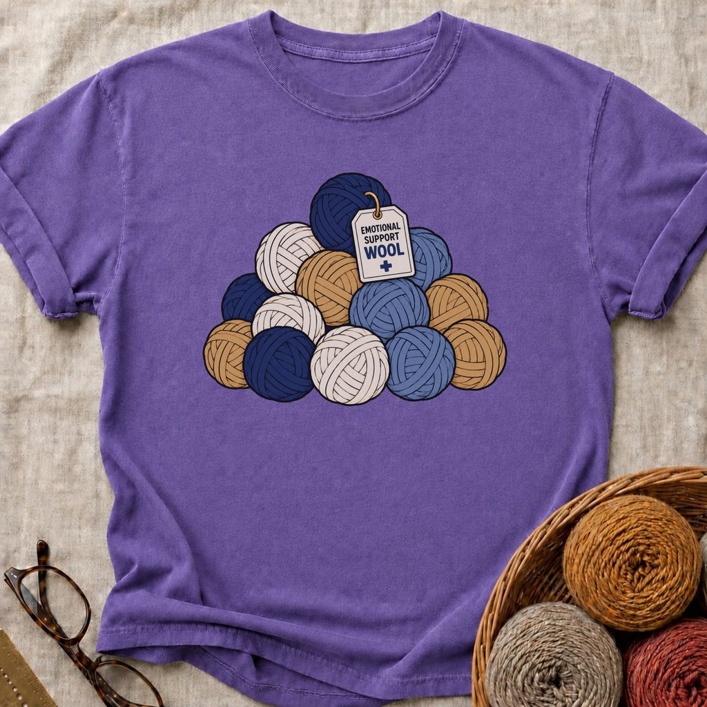 Emotional Support T-Shirt in Grape
