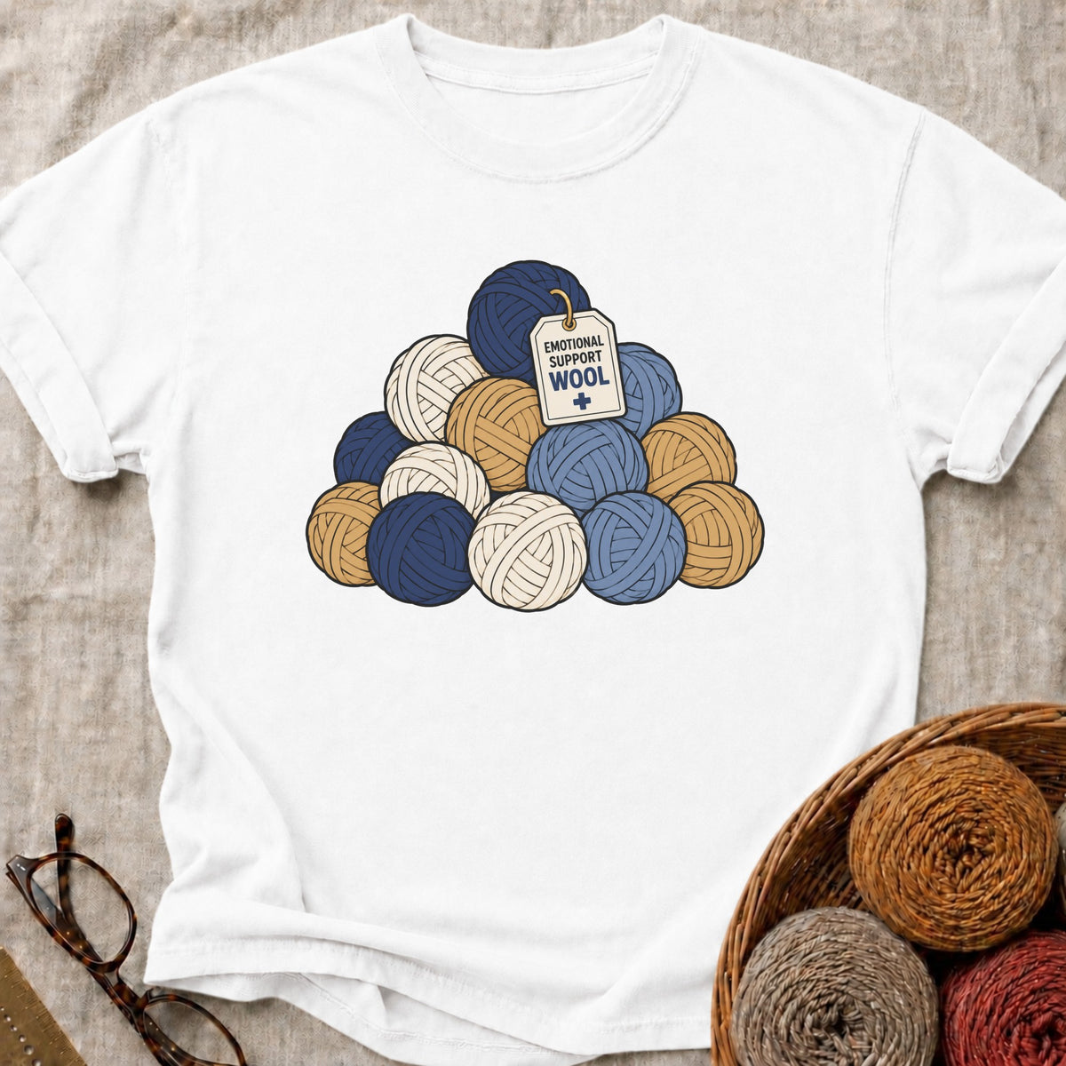 Emotional Support T-Shirt in White