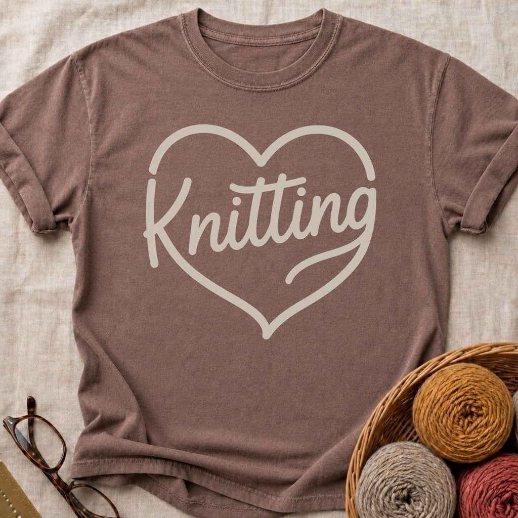 Knitting Heart T-Shirt