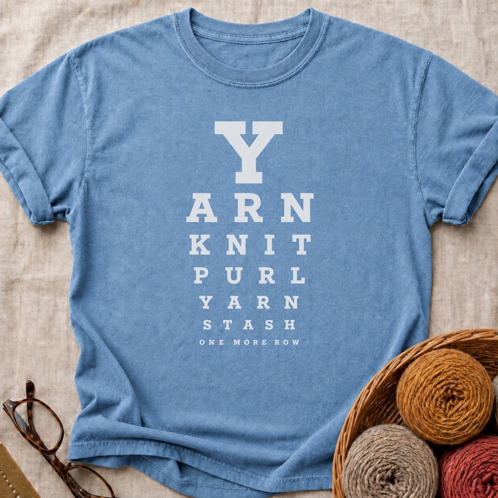 Eye Test T-Shirt in Blue Jean