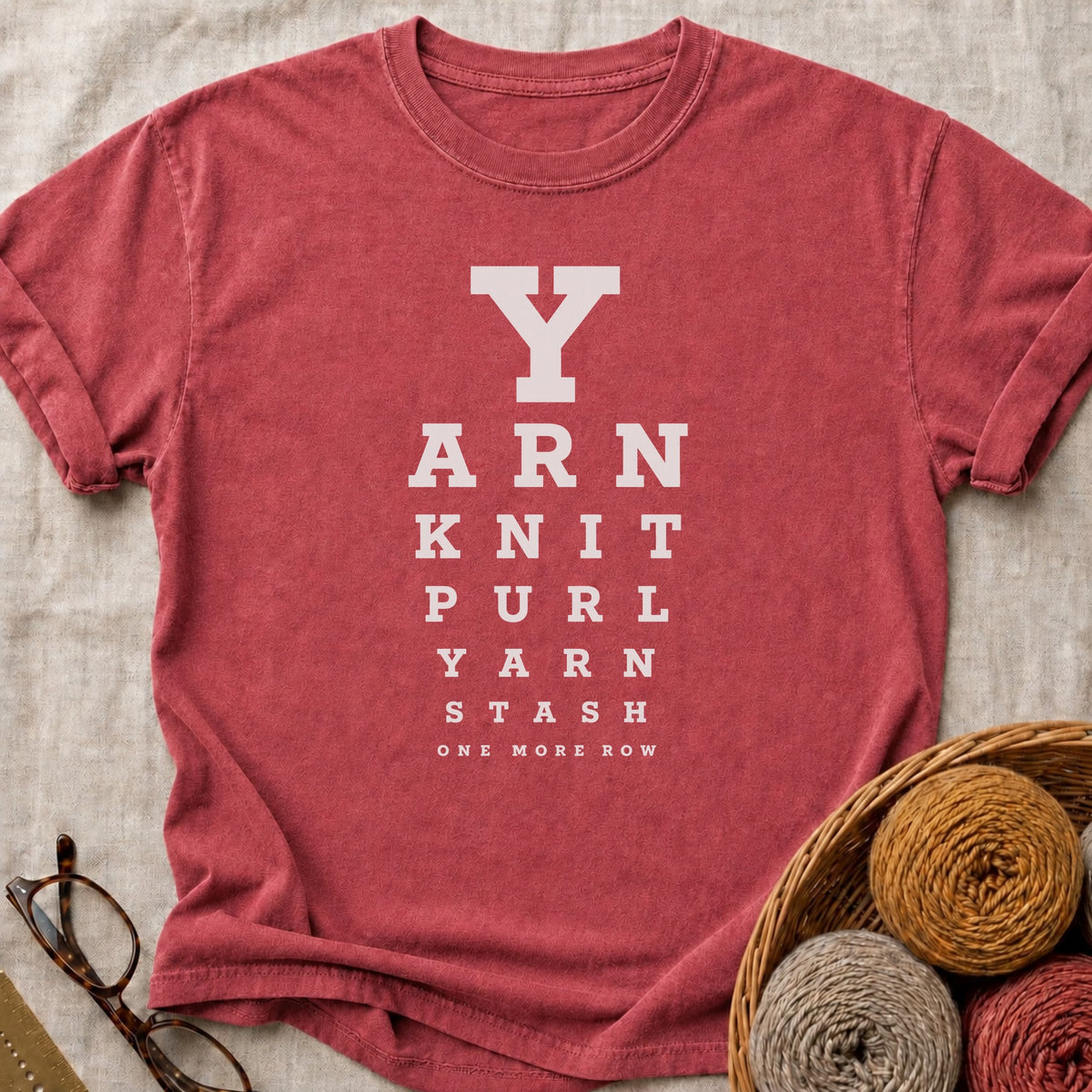 Eye Test T-Shirt in Brick