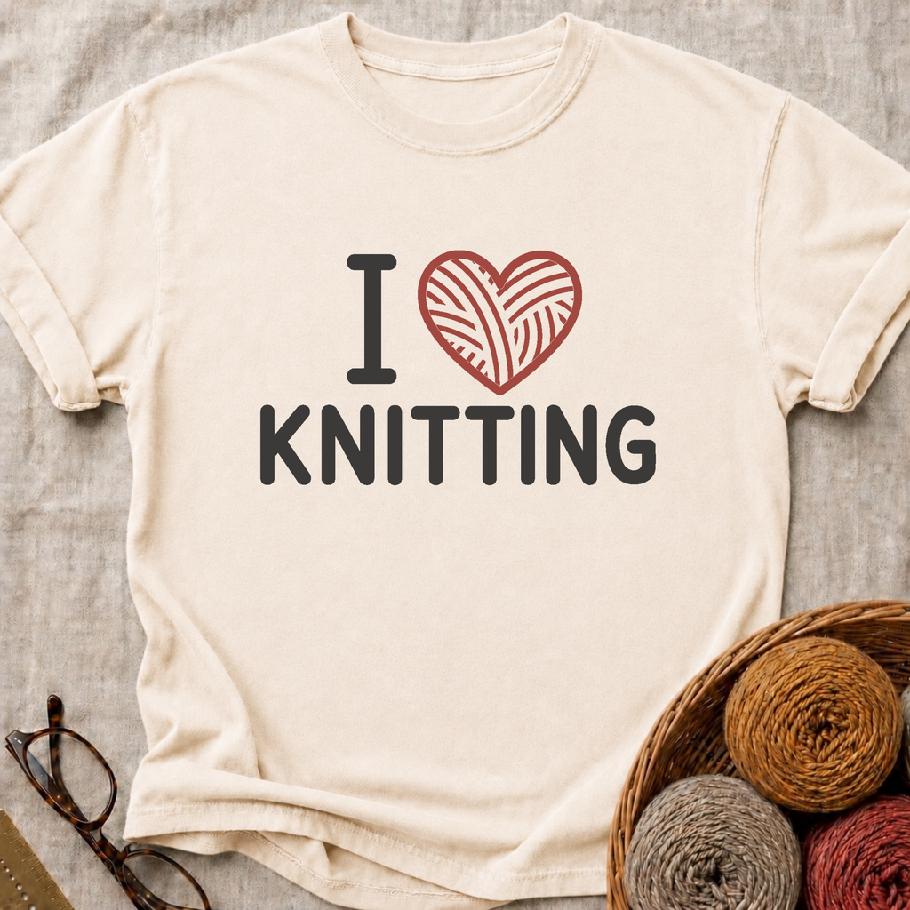 I Heart Knitting T-Shirt