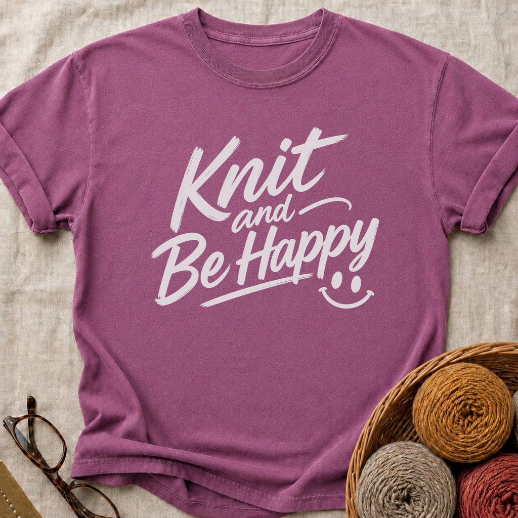 Happy Smile T-Shirt in Berry