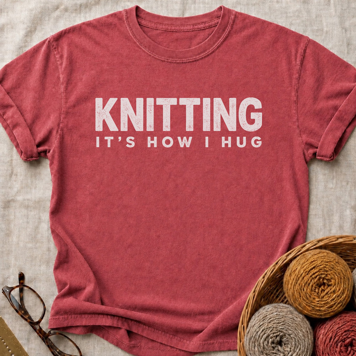 How I Hug T-Shirt in Brick