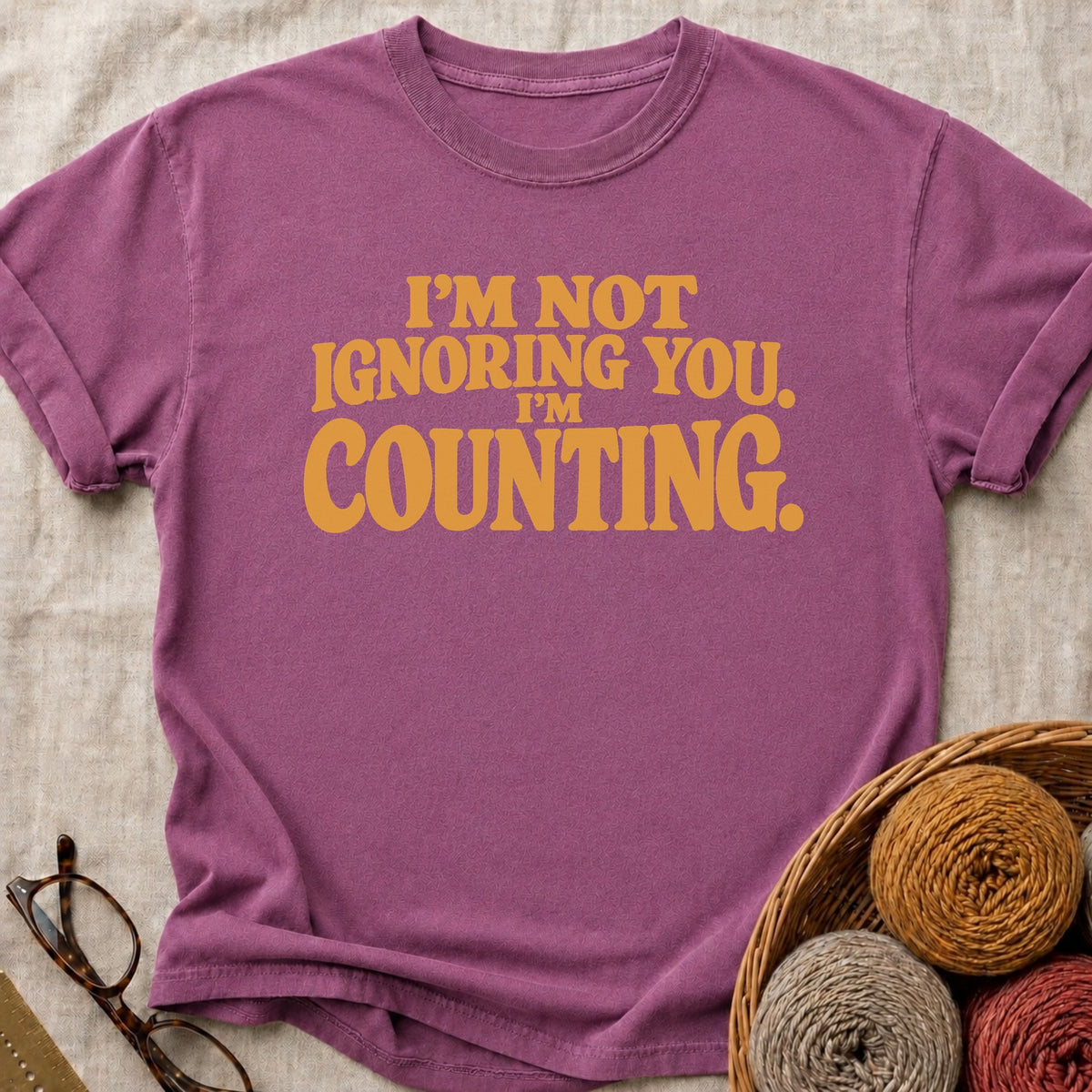 I’m Counting T-Shirt in Berry
