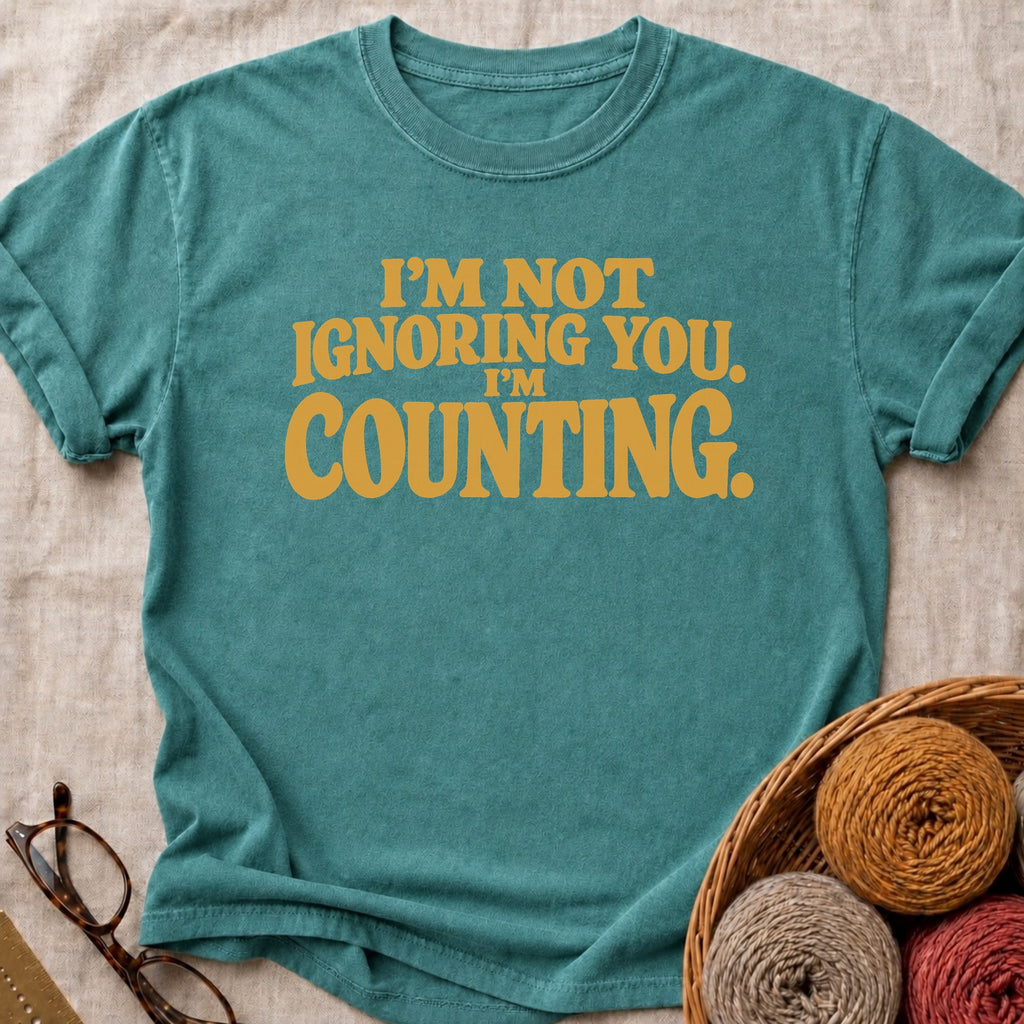 I’m Counting T-Shirt in Blue Spruce