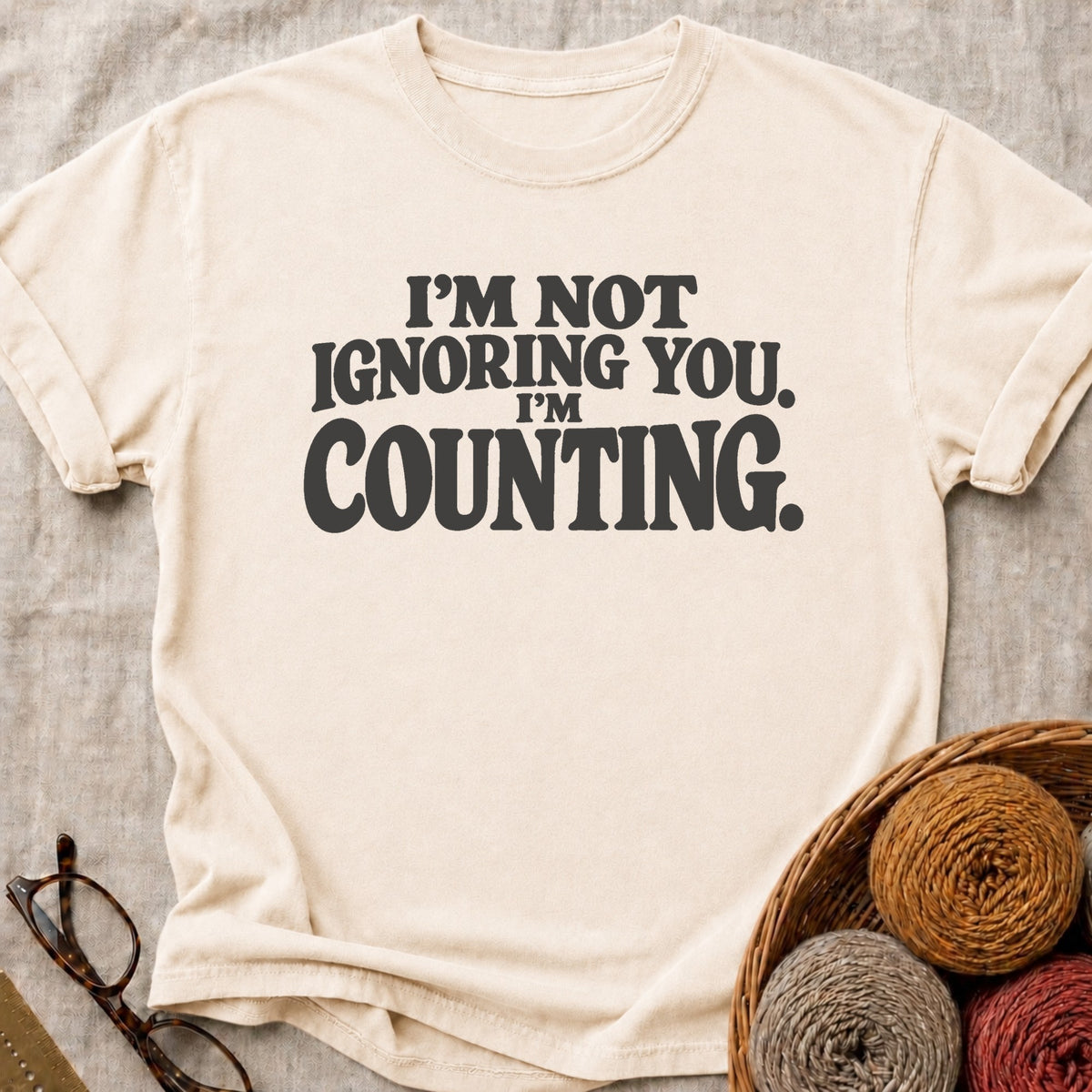I’m Counting T-Shirt in Ivory