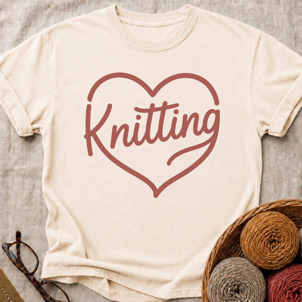 Knitting Heart T-Shirt