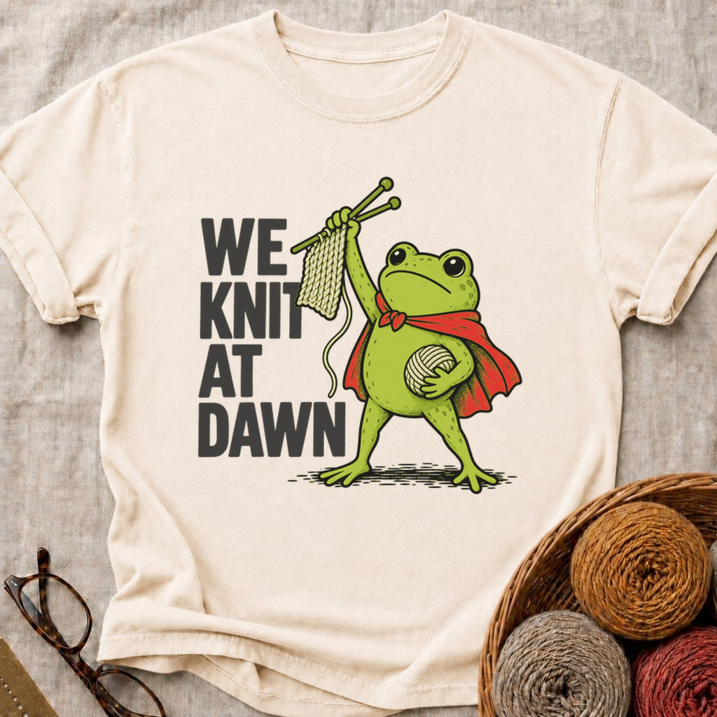 Knit At Dawn T-Shirt in Ivory