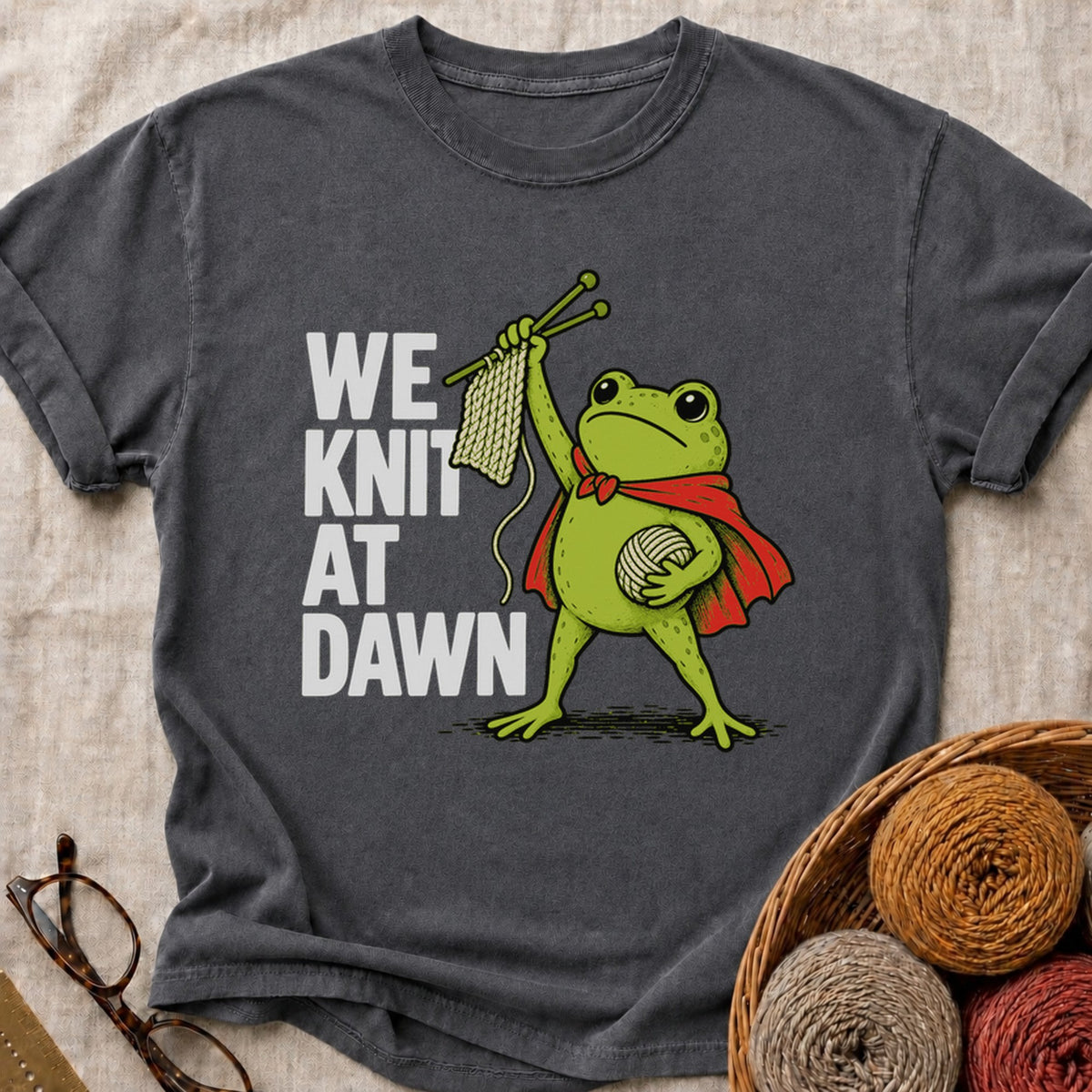 Knit At Dawn T-Shirt in Pepper