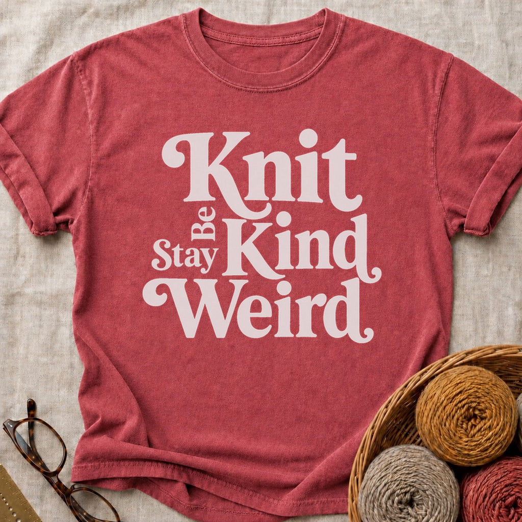 Knit Be Kind T-Shirt in Brick