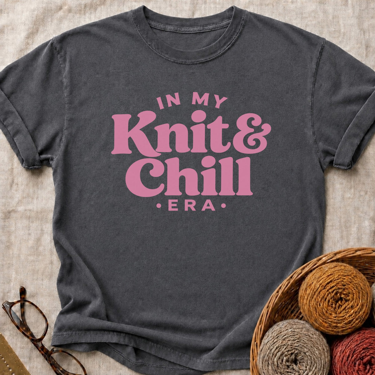 Knit & Chill T-Shirt in Pepper