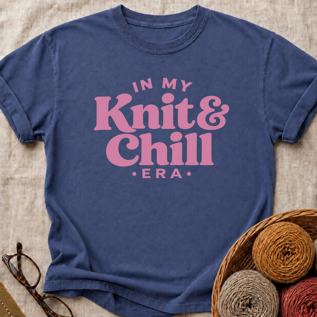 Knit & Chill T-Shirt in True Navy