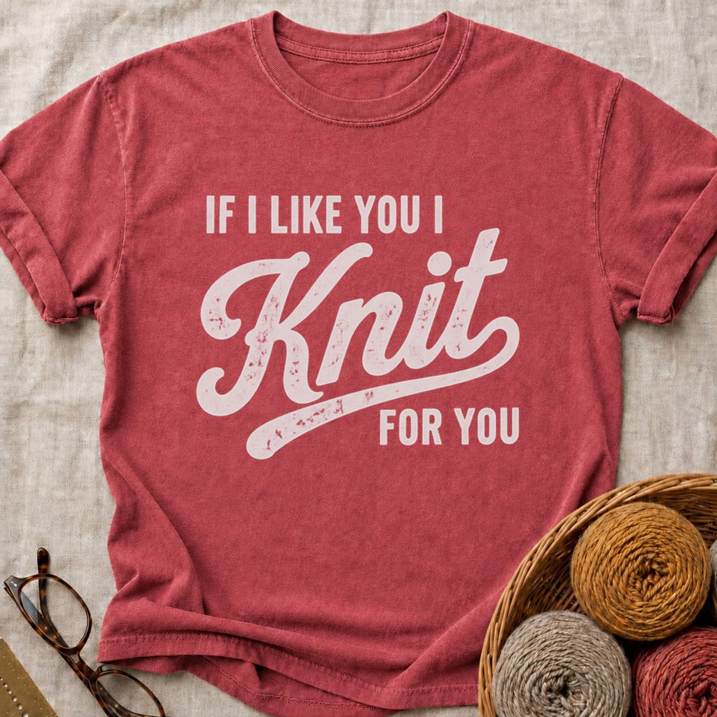 Knit For You T-Shirt in Brick