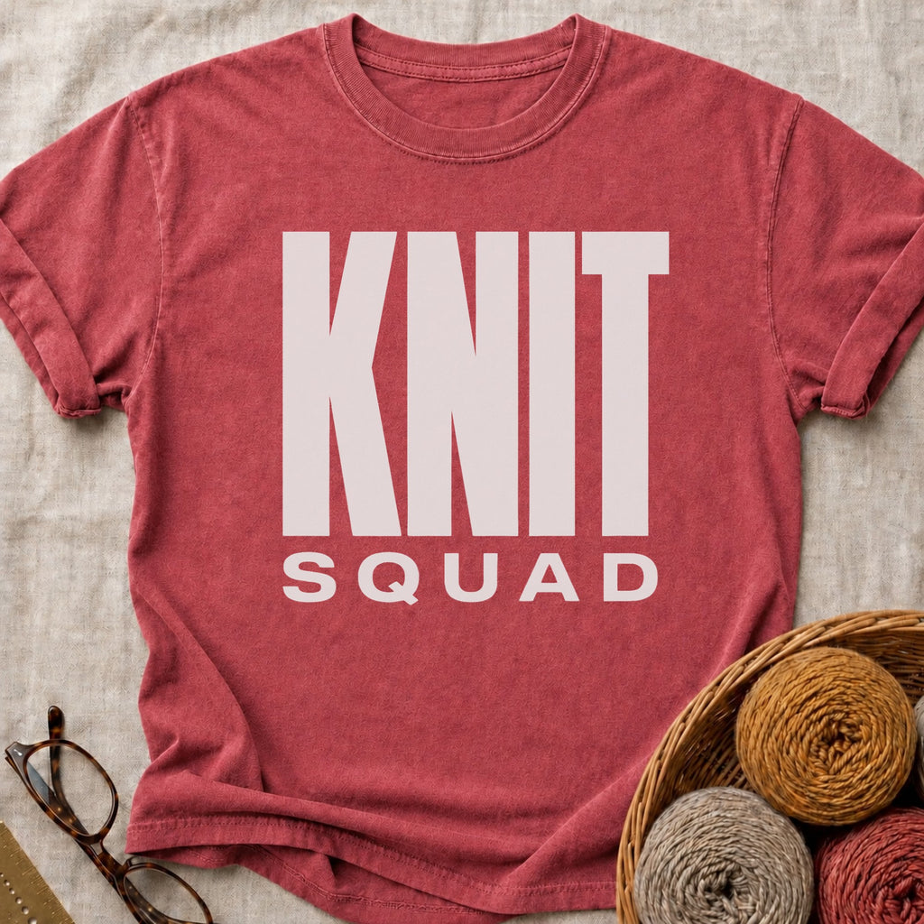 Knit Quad T-Shirt in Brick