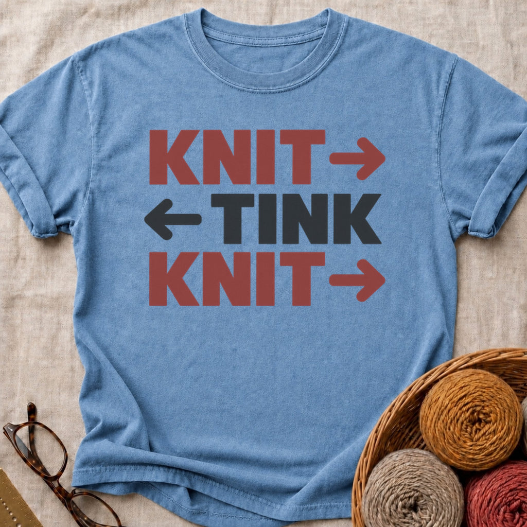 Knit Tink T-Shirt in Blue Jean