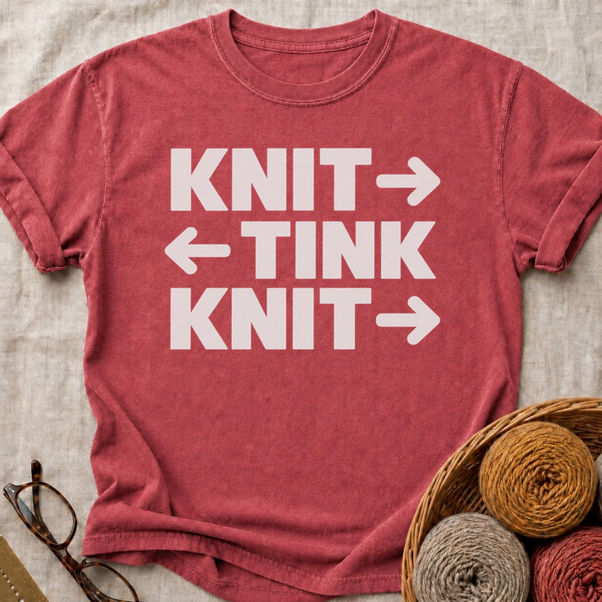 Knit Tink T-Shirt in Brick
