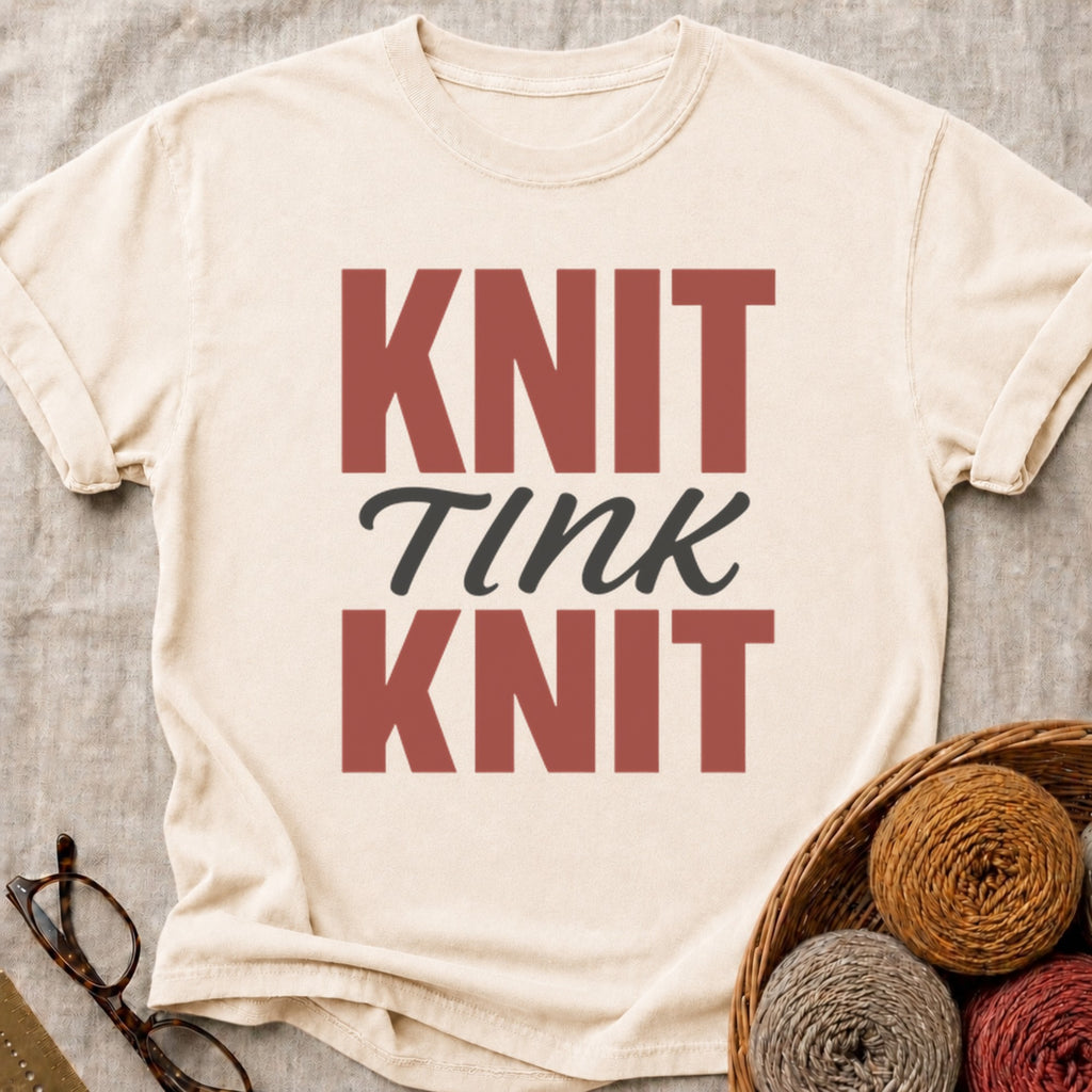Knit Tink Knit T-Shirt in Ivory