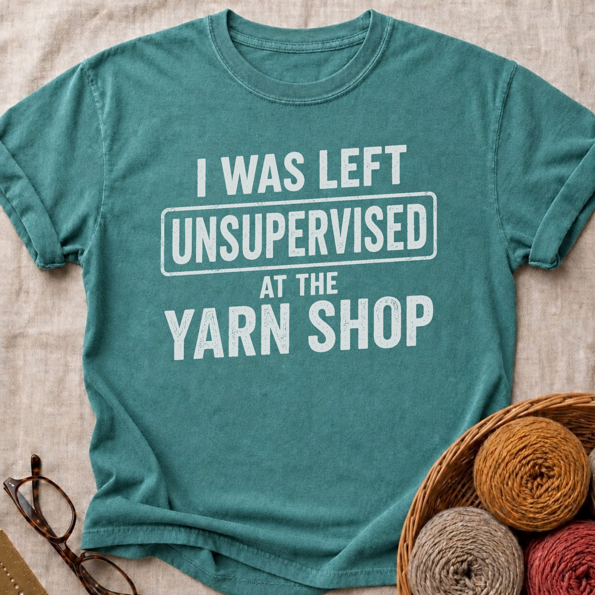 Left Unsupervised T-Shirt in Blue Spruce